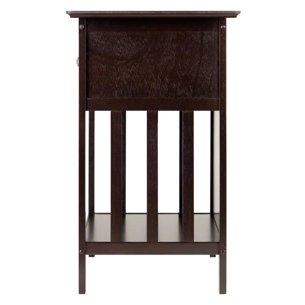 Winsome Marcel Accent Table, Coffee, 18.9 x 14.96 x 25