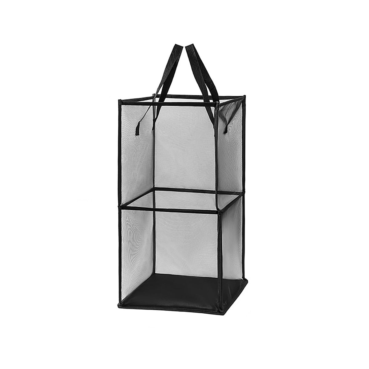 Linsiter 1 Pack Mesh Pop Up Collapsible Laundry Basket, Portable Dirty Clothes Hamper Bag with Handles for Washing Storage, Kids