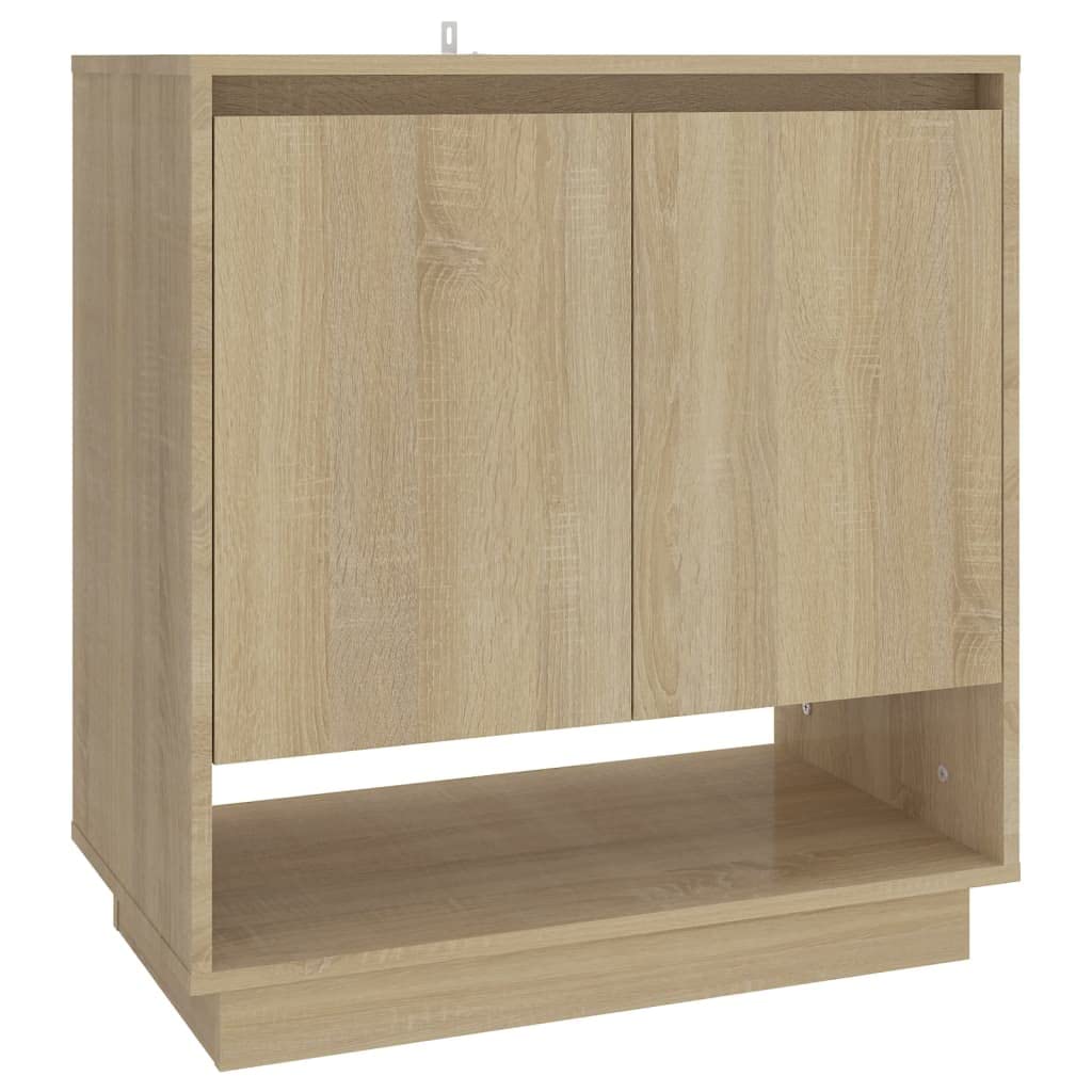 vidaXL Sideboard Sonoma Oak 27.6&quot;x16.1&quot;x29.5&quot; Engineered Wood