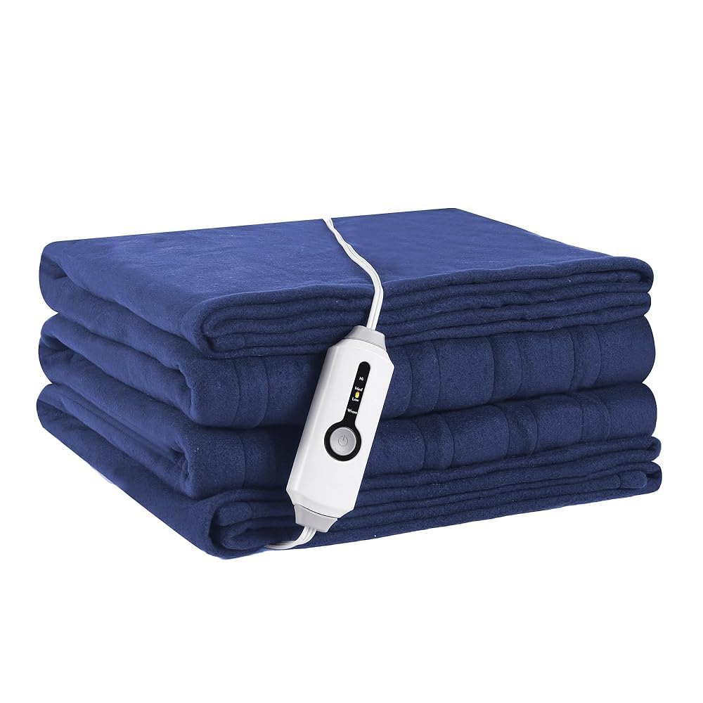 Heated Blanket Electric Blanket Full Size 72x84 with 4 Heating Levels, 10 Hour Auto Shut Off, Machine Washable, Soft Warming