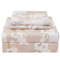 Jsd Pink Unicorn Kids Printed Sheet Set Full Size, 4 Piece Soft Microfiber Pattern Bed Sheets For Girls Deep Pocket