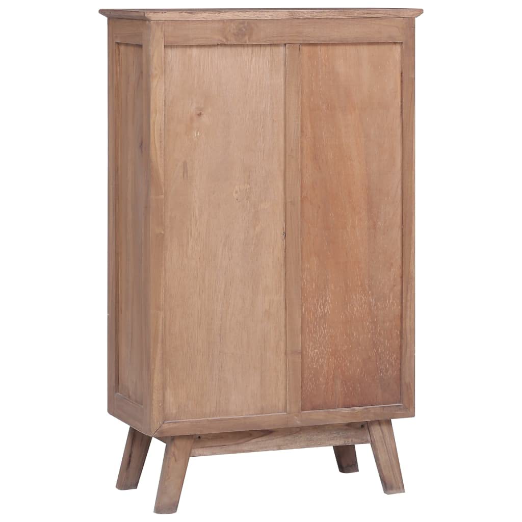 Vidaxl Highboard 23.6''X11.8''X39.4'' Solid Teak Wood