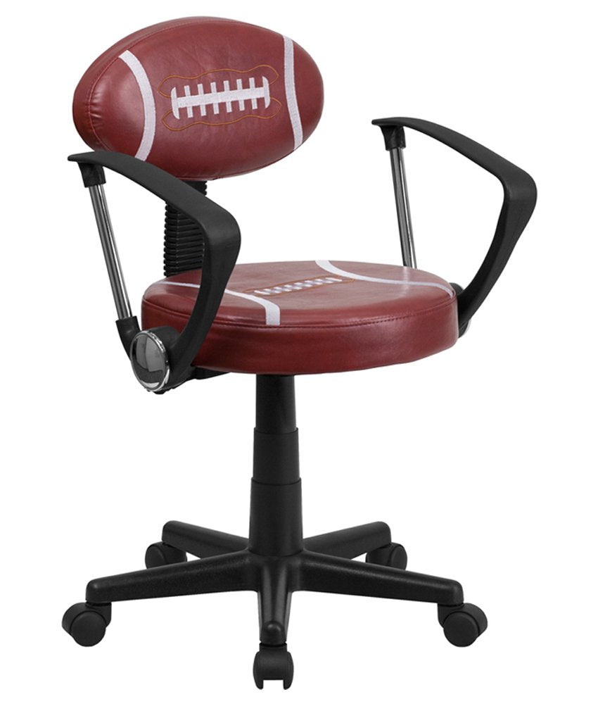 Flash Furniture Preston Football Swivel Task Office Chair with Arms