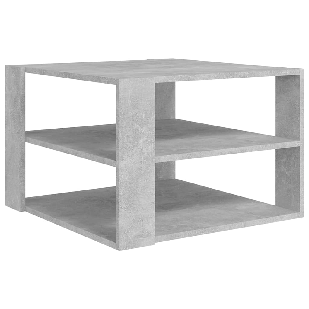 Coffee Table Concrete Gray 23.6&quot;x23.6&quot;x15.7&quot; Engineered Wood