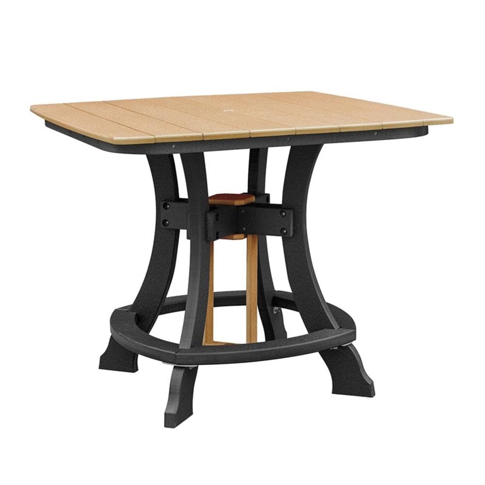 American Furniture Classics Five Piece Square Counter Height Dining Set, Cedar/Black