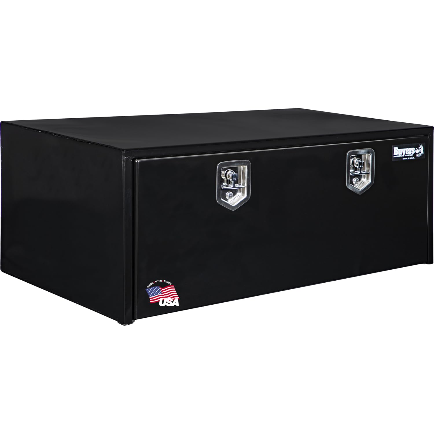 Buyers Products 1708310 Black Steel Underbody Truck Box, 18 x 24 x 48 Inch, Made In The USA, 14 Ga Black Steel Trailer/Truck Bed
