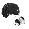 Decdeal ABS Foot Tambourine with 2 Sets Metal Jingle Bell Cajon Box Drum Companion Accessory