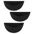 Ujeavette 3 Pieces Felt Trough Planter Liner Hanging Plant Liner For Living Room Black 12In
