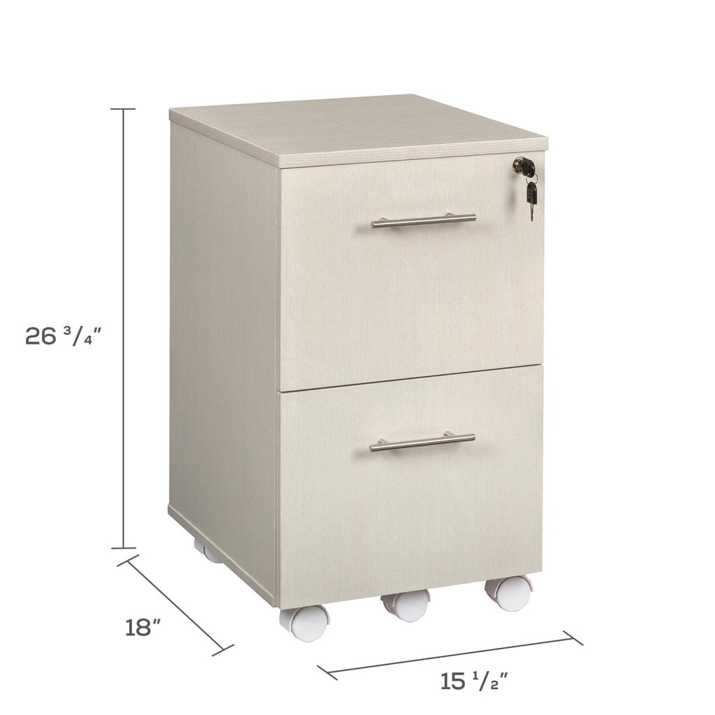 Safco Mayline Mnfftss Medina Freestanding Mobile File Pedestal Ff, Textured Sea Salt Laminate