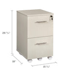 Safco Mayline Mnfftss Medina Freestanding Mobile File Pedestal Ff, Textured Sea Salt Laminate