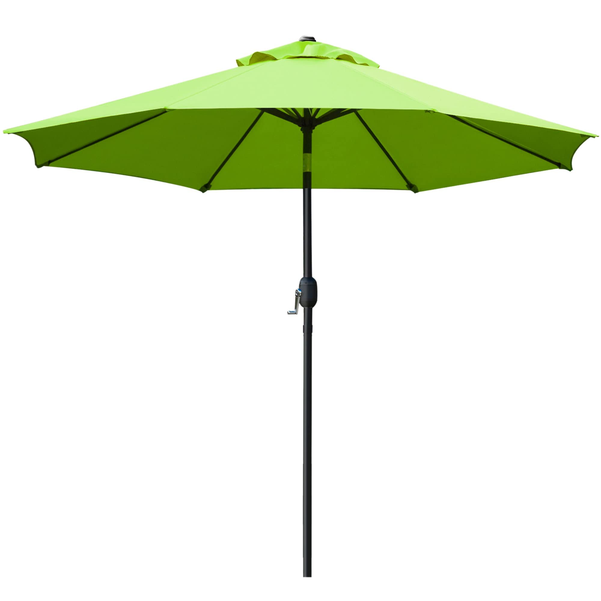 Sunnyglade 9' Patio Umbrella Outdoor Table Umbrella With 8 Sturdy Ribs (Grass Green)