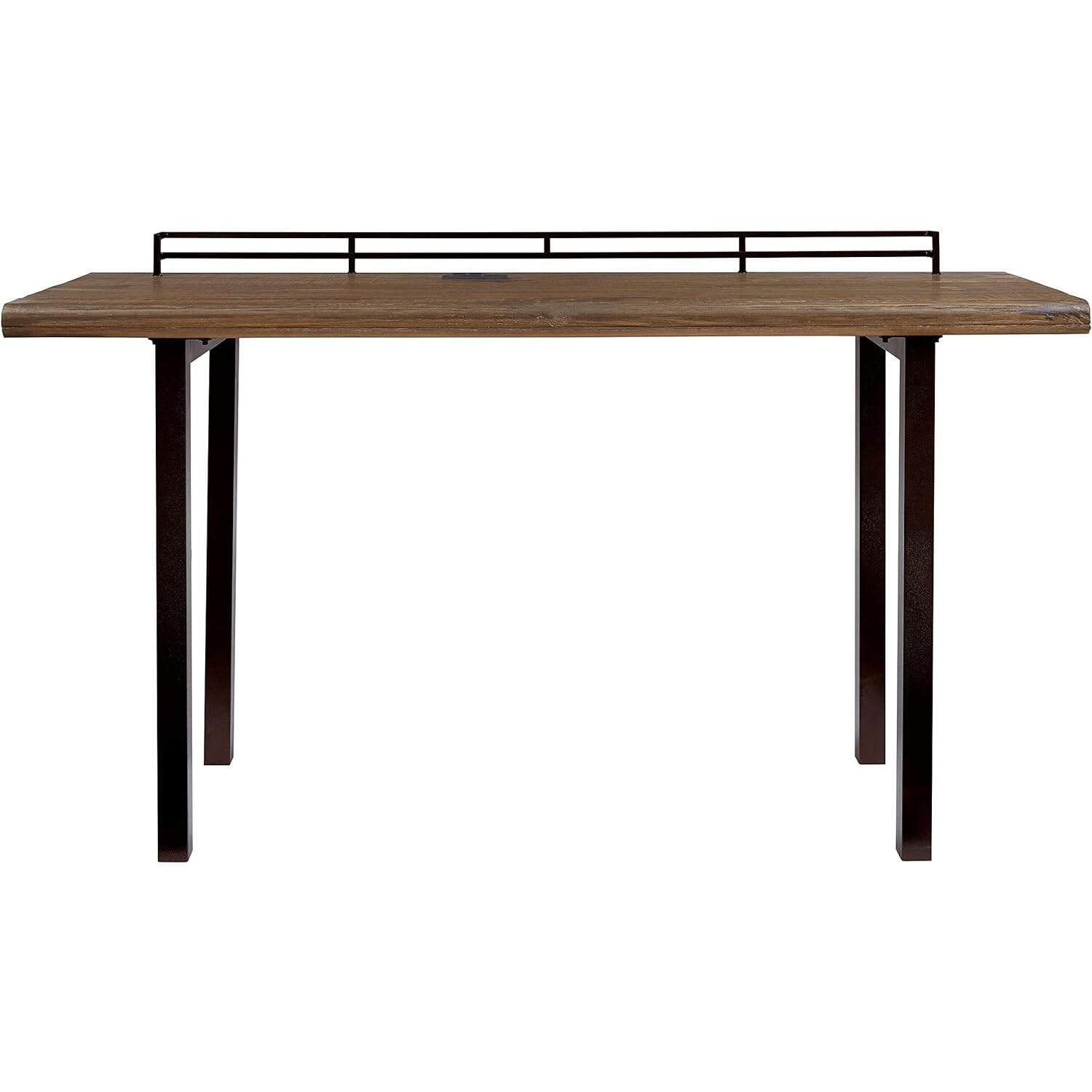 Progressive Furniture Harris Counter Table, Natural Reclaimed Elm/Rustic Black Metal