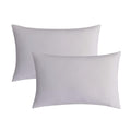 JELLYMONI Pillowcases Standard Set of 2 Cotton Envelope Pillow Covers Light Grey 20  26in Bed Pillow Cases 100% Washed Cotton So