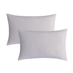 JELLYMONI Pillowcases Standard Set of 2 Cotton Envelope Pillow Covers Light Grey 20  26in Bed Pillow Cases 100% Washed Cotton So