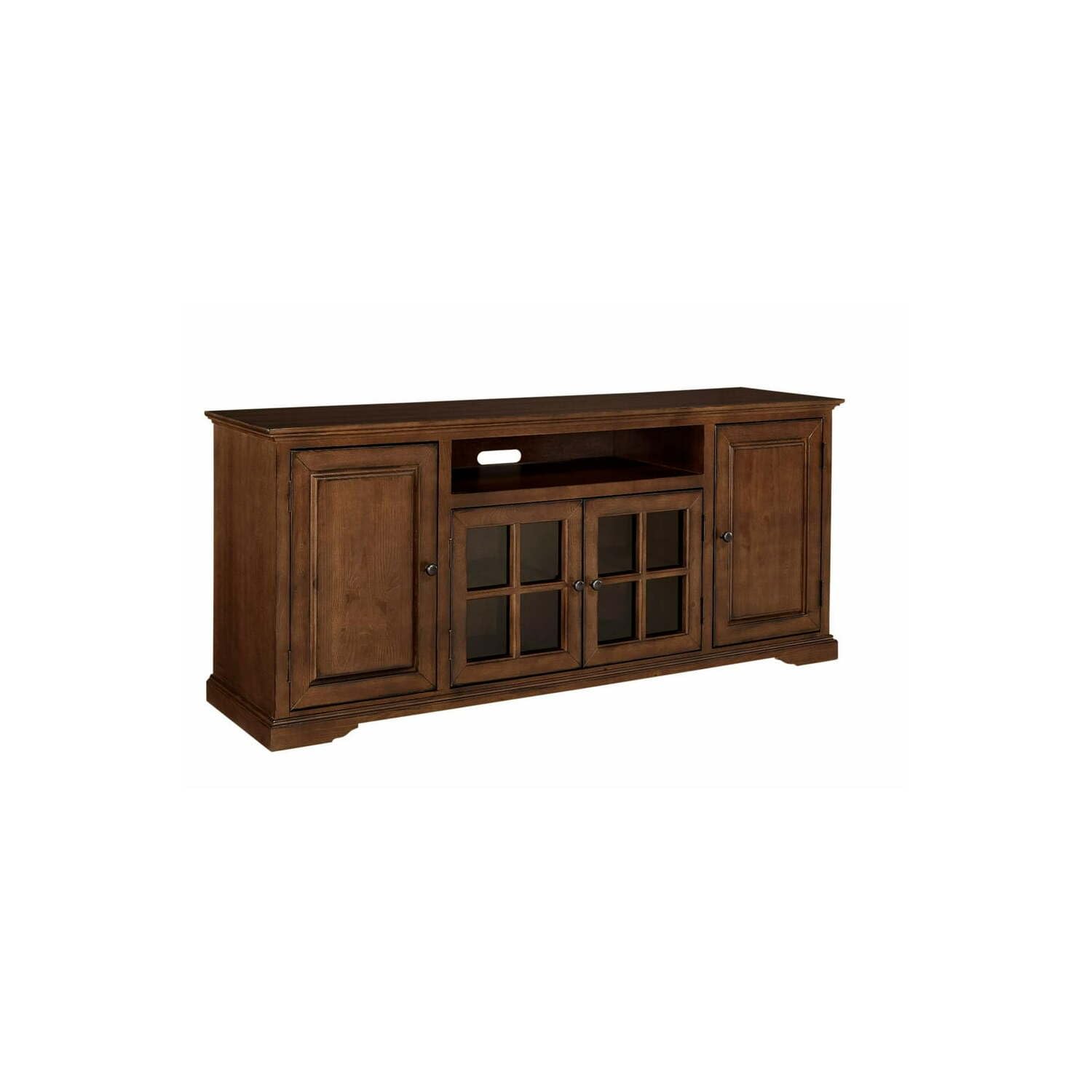 Progressive Furniture Hamilton 74 Inch Tv Console In Auburn Cherry