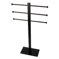 Kingston Brass CCS6020 Edenscape Freestanding Stainless Steel T-Shape Towel Holder, Matte Black
