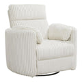Parker Living Radius Modern Fabric Swivel Glider Recliner In Ivory