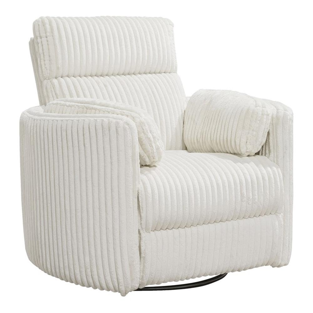 Parker Living Radius Modern Fabric Swivel Glider Recliner In Ivory