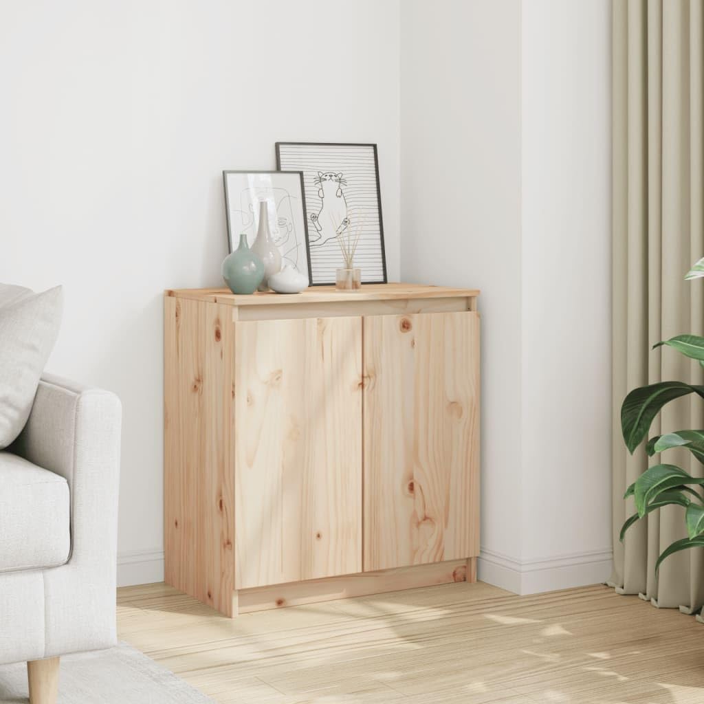 vidaXL Side Cabinet 23.6&quot;x14.2&quot;x25.6&quot; Solid Pinewood