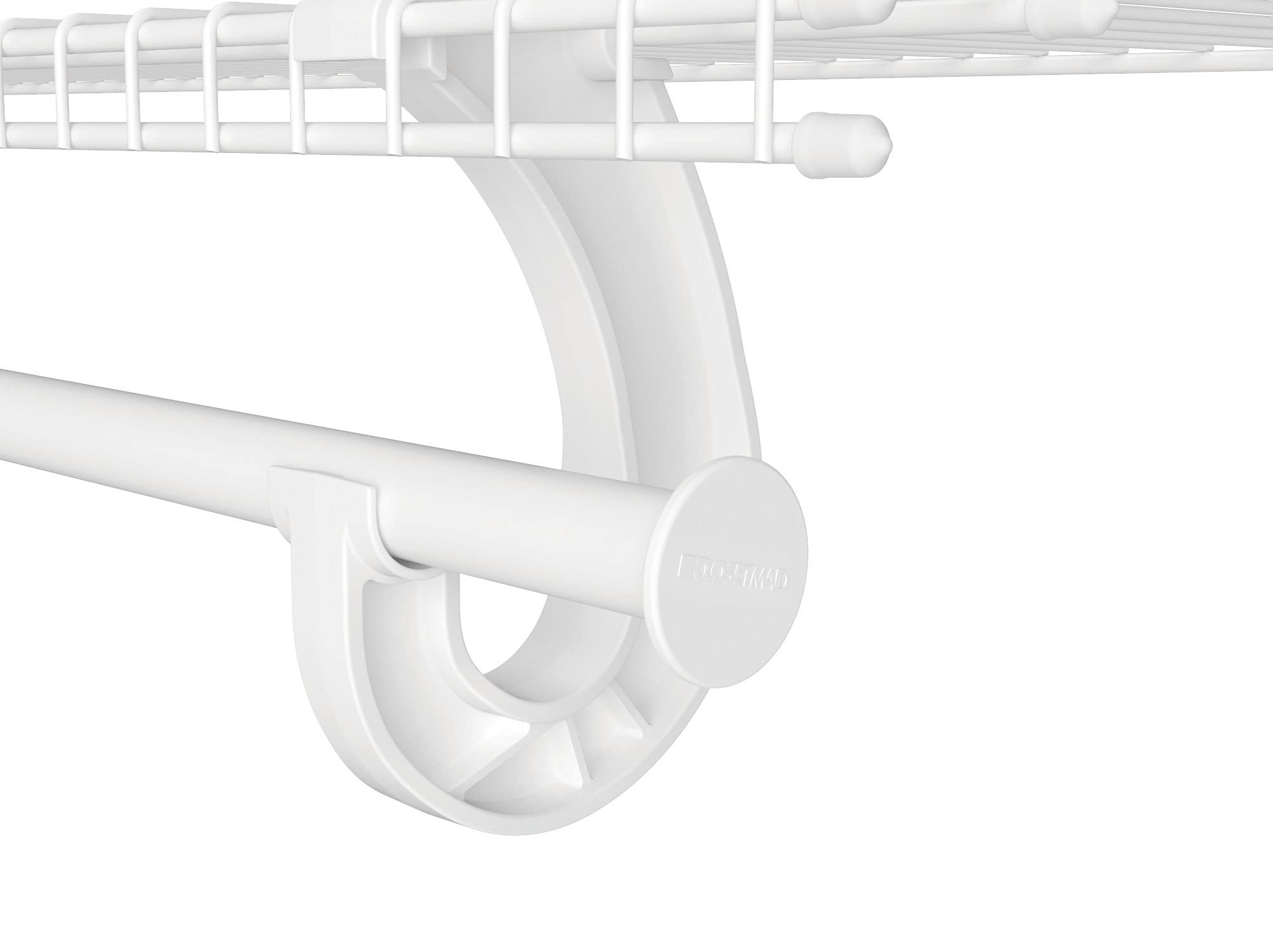 Closetmaid 20810 Superslide Hang Rod End Caps, 200-Pack, White, 200 Piece