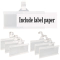 Wire Shelf Label Holder, Elemguly 35Pcs Plastic Basket Label Holders With Tight Snap Lock, Reusable Bins Basket Labels Clip With