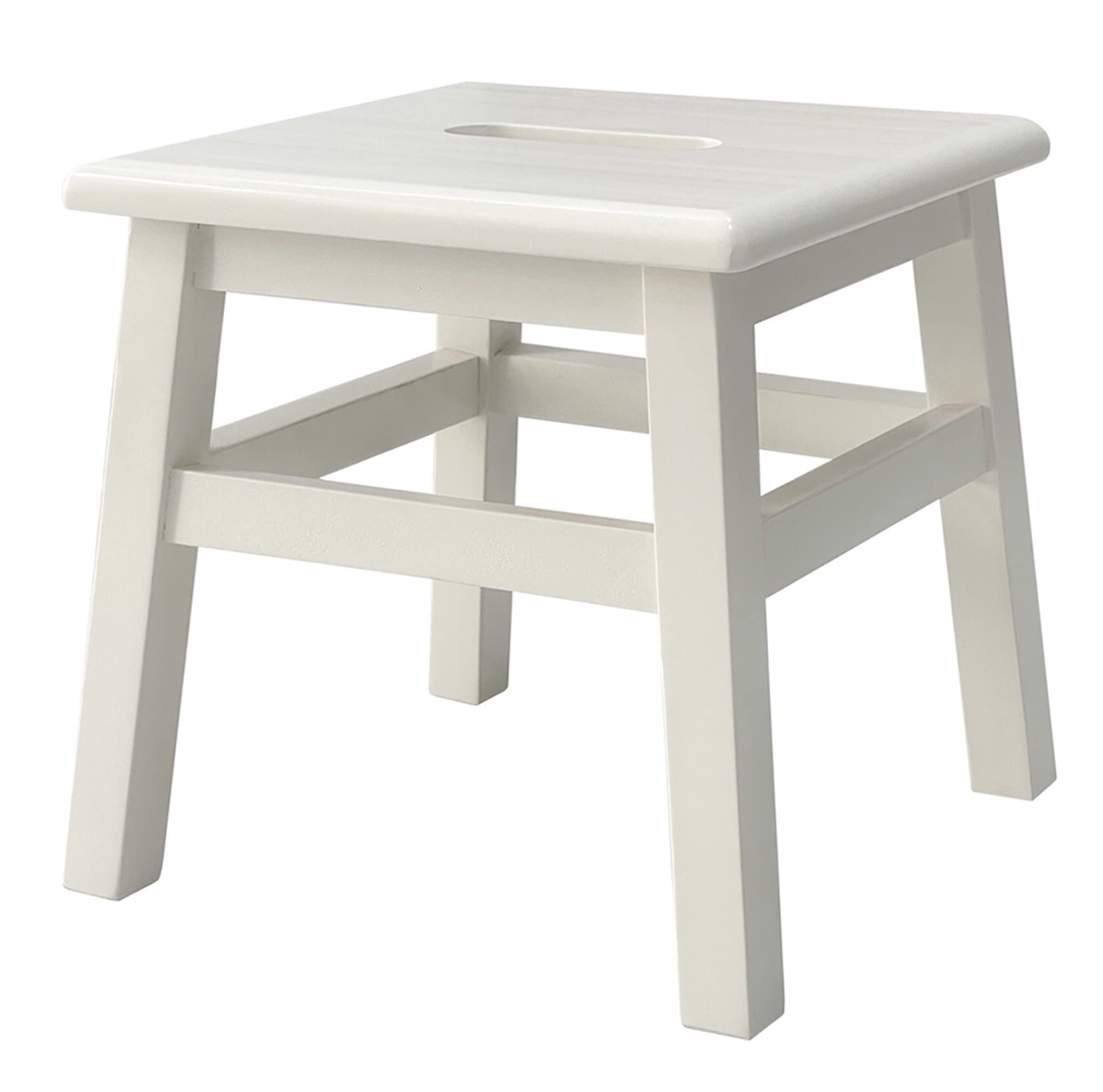 eHemco Solid Hardwood Step Stool for Adults and Kids, 12.25 Inches, Natural