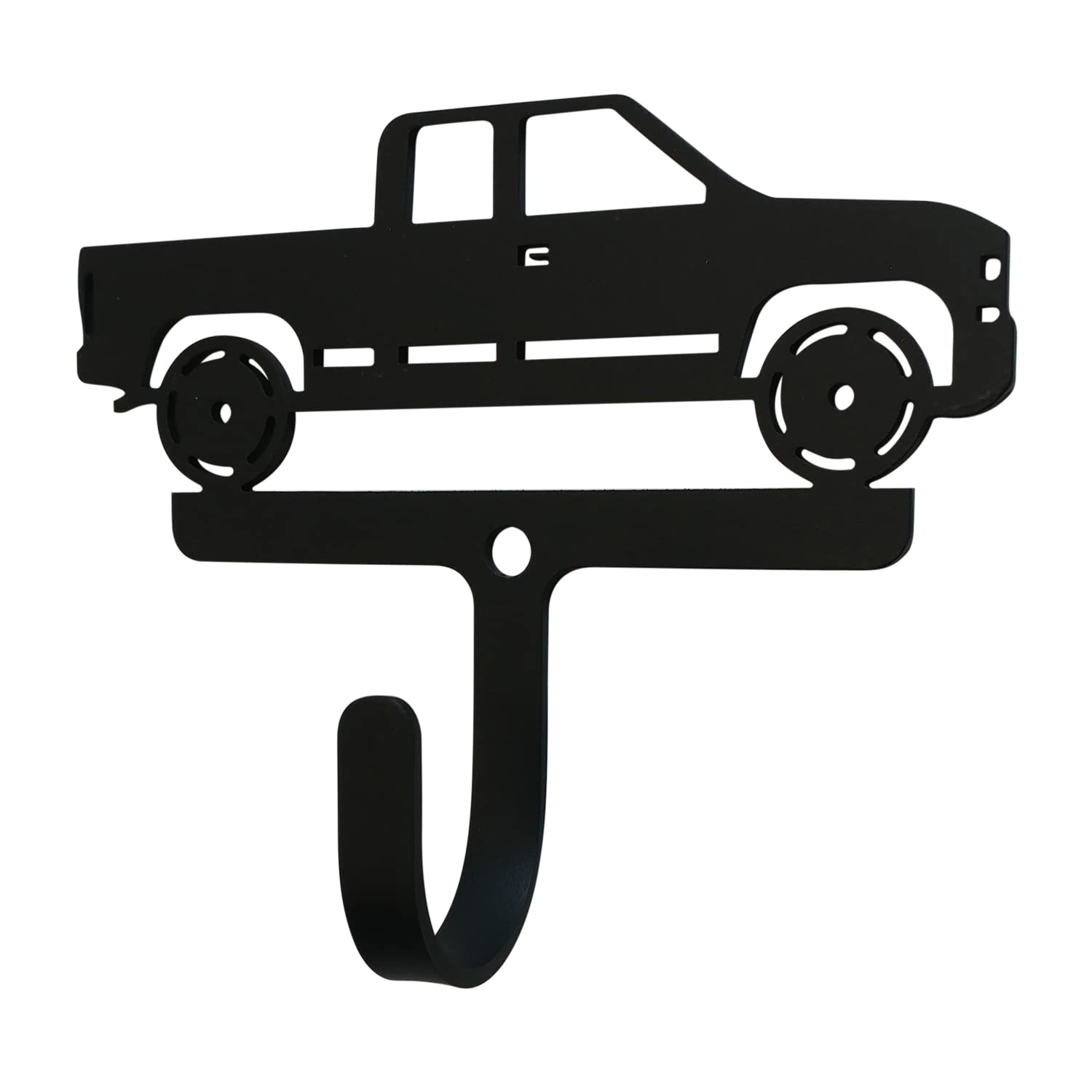 Village Wrought Iron Pick Up Truck Wall Hook Decorative Small