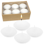 UNICY 12 Pack 3 Inch White Floating Candles, 10 Hour Unscented Dripless Tealight Candles for Cylinder Vases, Centerpieces at Wed