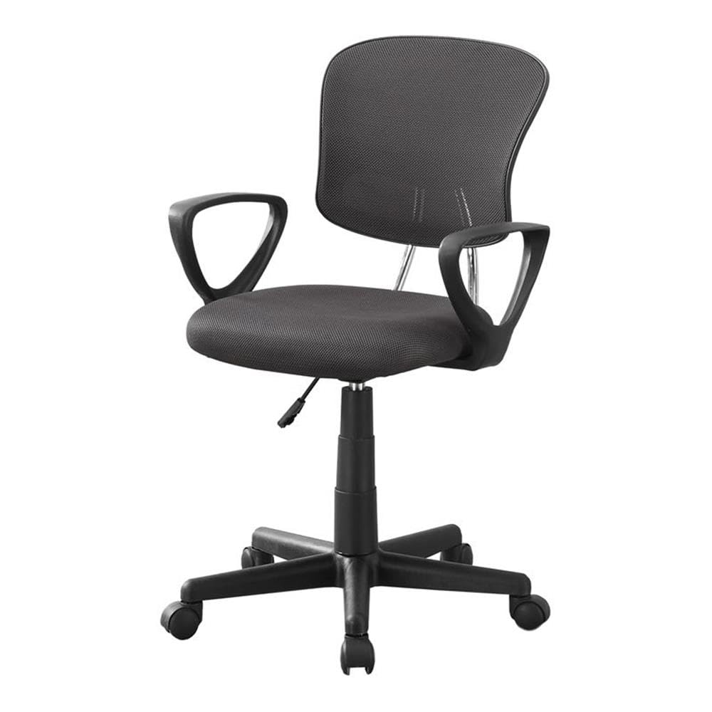 Monarch Specialties Mesh Juvenile/Multi Position Office Chair, Grey
