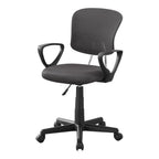 Monarch Specialties Mesh Juvenile/Multi Position Office Chair, Grey