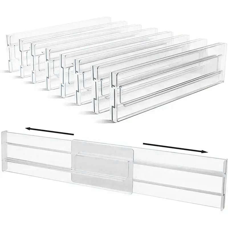 Mann Mart Expandable Kitchen Drawer Organizers: 6Piece Adjustable Dividers For Customized Storage (27.552Cm)