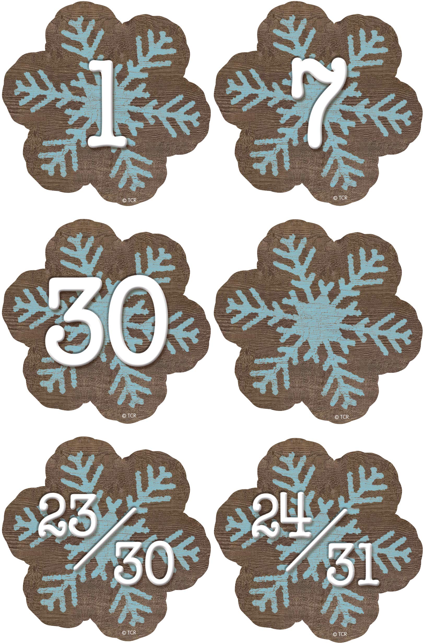 Snowflakes Calendar Days