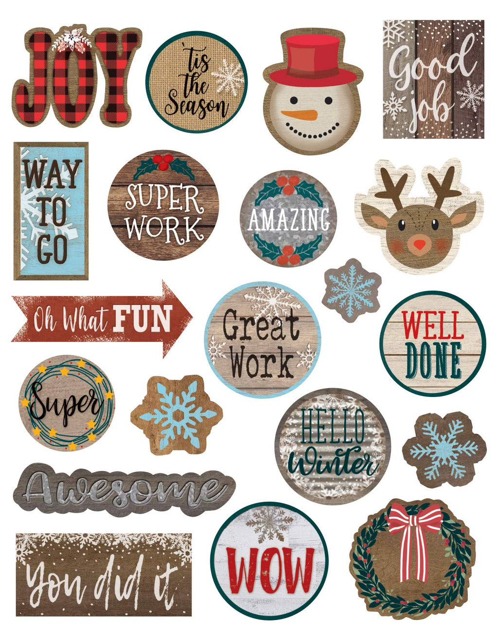 Teacher Created Resources Home Sweet Classroom Winter Stickers, Pack Of 120