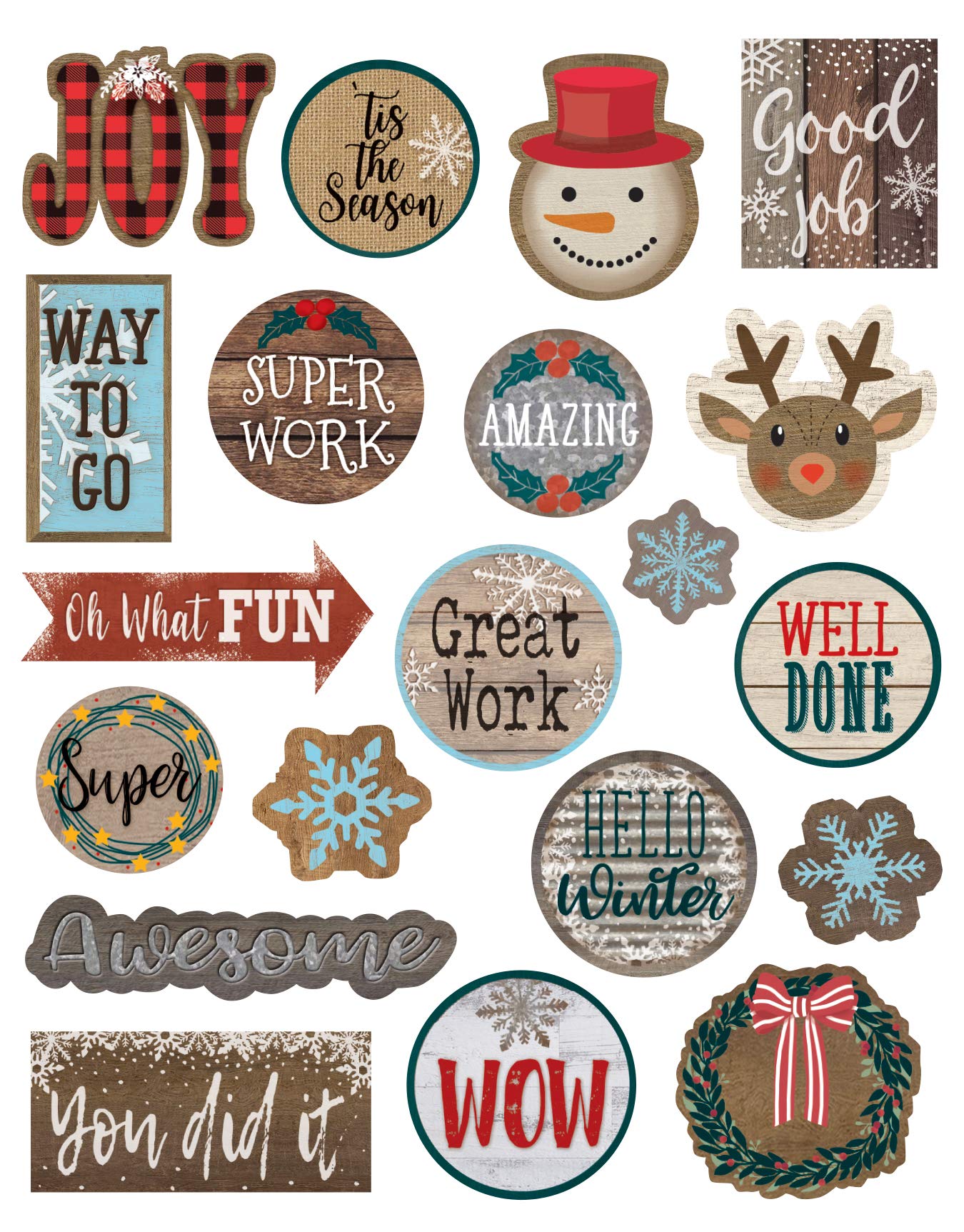 Teacher Created Resources Home Sweet Classroom Winter Stickers, Pack Of 120
