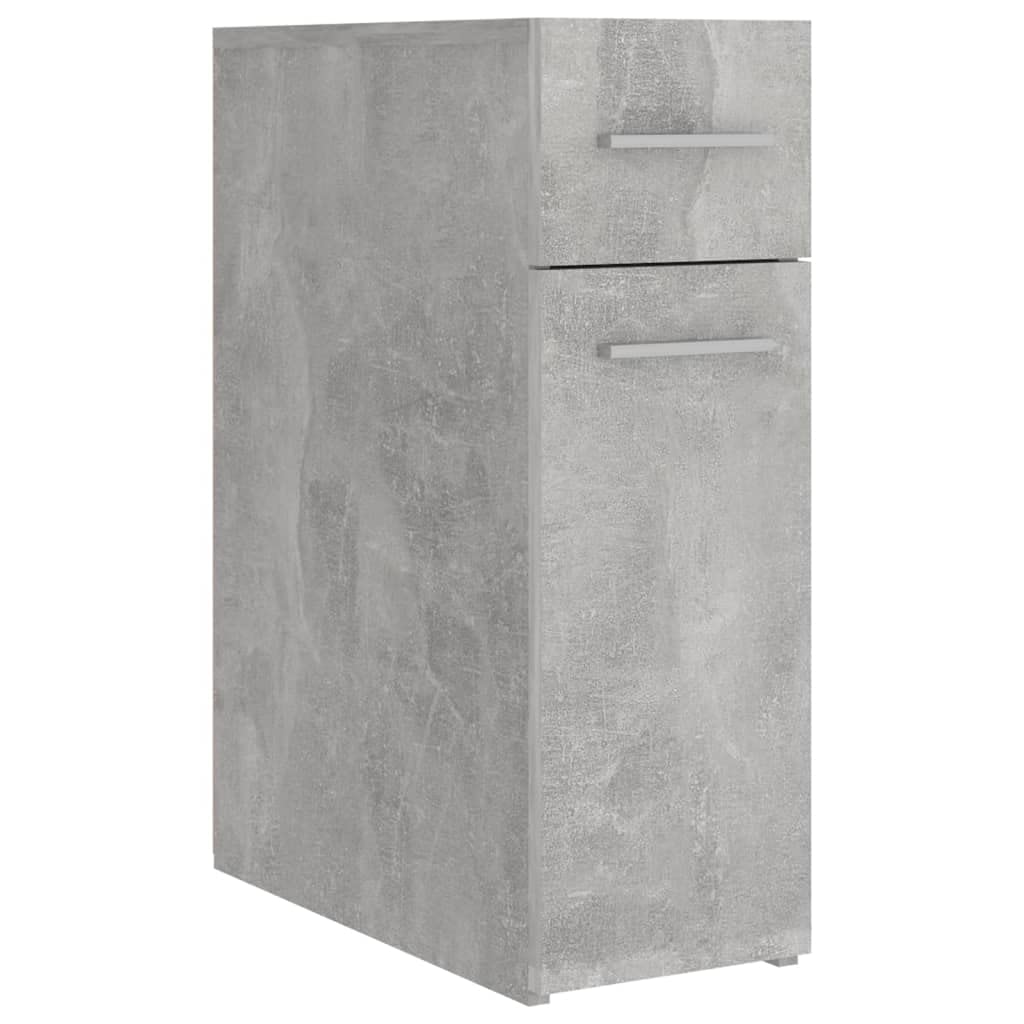 vidaXL Apothecary Cabinet Concrete Gray 7.9&quot;x17.9&quot;x23.6&quot; Engineered Wood