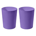 VKPLITE Versatile 2 Gallon Hand Plastic Trash Can  Purple