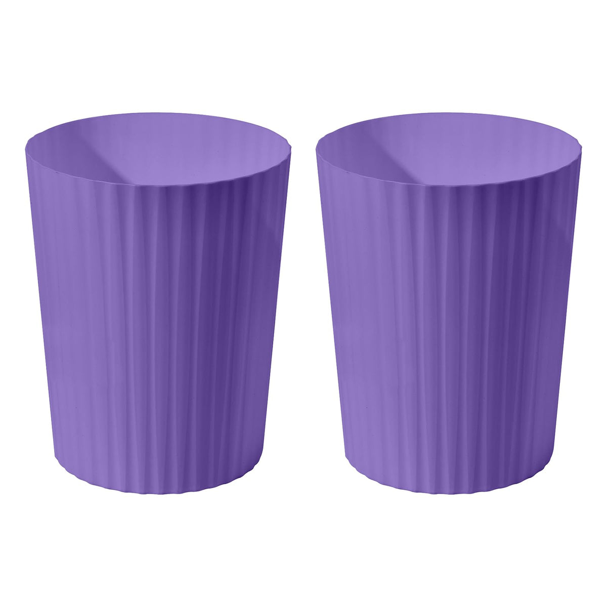 VKPLITE Versatile 2 Gallon Hand Plastic Trash Can  Purple