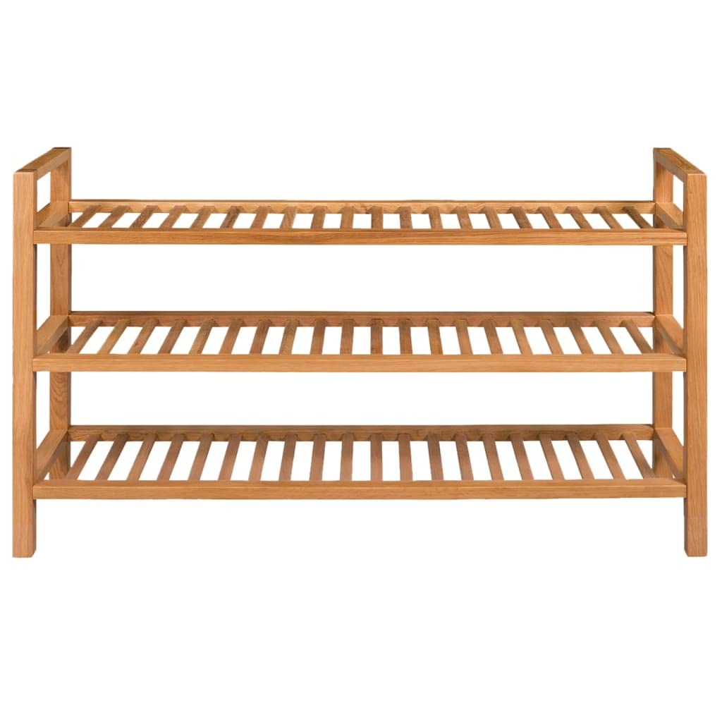 vidaXL Oak Shoe Rack 3 Levels Shoe Rack Shoe Rack Wooden Stand Shelf