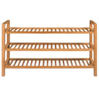vidaXL Oak Shoe Rack 3 Levels Shoe Rack Shoe Rack Wooden Stand Shelf