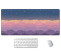 Ssoiu Cute Clouds Purple Desk Mat, Desk Mat Cute, Mouse Pad Cute, Desk Pad Cute, Extra Large Desk Mat, Full Desk Xxl Extended Ga