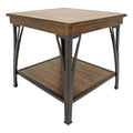 Intercon The District 24" Wide End Table, Copper