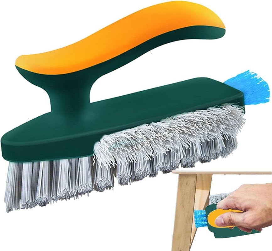 YAVRIXZ Scrubbing Brush | Corner Scrubber Brush Tool | Scrubbing Brushes for Cleaning, Household Brushes for Tiles, Showers, Win