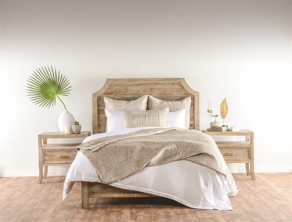 Kosas Home Dimitry 26X26 Velvet And Solid Cotton Euro Sham In Pebble Beige