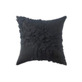 Sajavat Home Shf_S_1140 Wool Stripe Stitching Cushion Cover (Pack Of 1) 16X16 Inches / 40X40 Cm Black