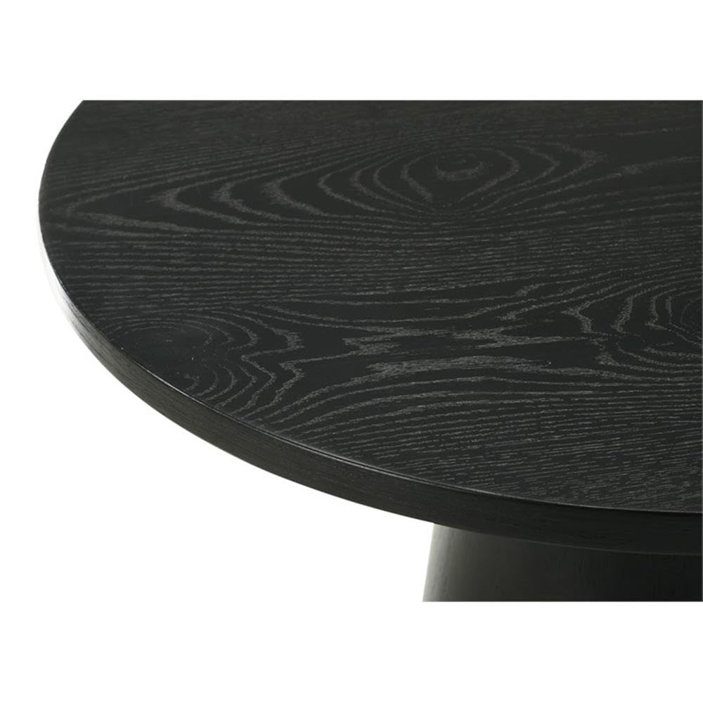 LILOLA LIVING Jasper Ebony Black 29&quot; Round Coffee Table