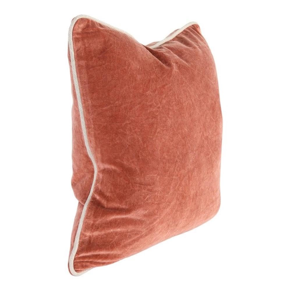 Kosas Home Harriet Accent Pillow, 18x18, Terra Cotta