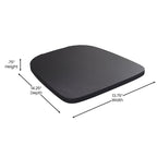 Flash Furniture Perry Indoor/Outdoor Commercial Stackable Chair With Polystyrene Seat - Black Metal Frame - Black Poly Resin Seat - Rounded Seat Edges For Comfort