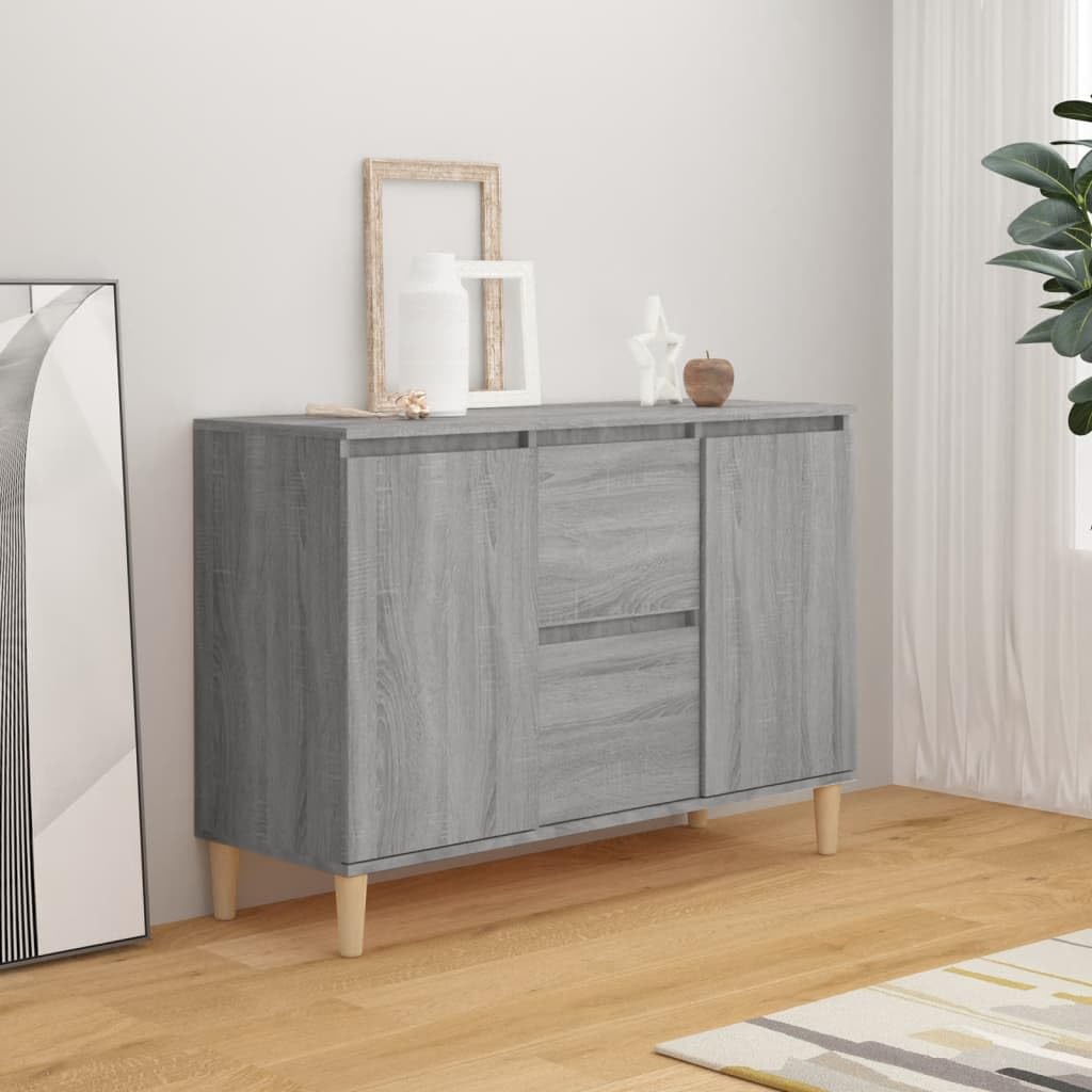 vidaXL Sideboard Gray Sonoma 40.7&quot;x13.8&quot;x27.6&quot; Engineered Wood