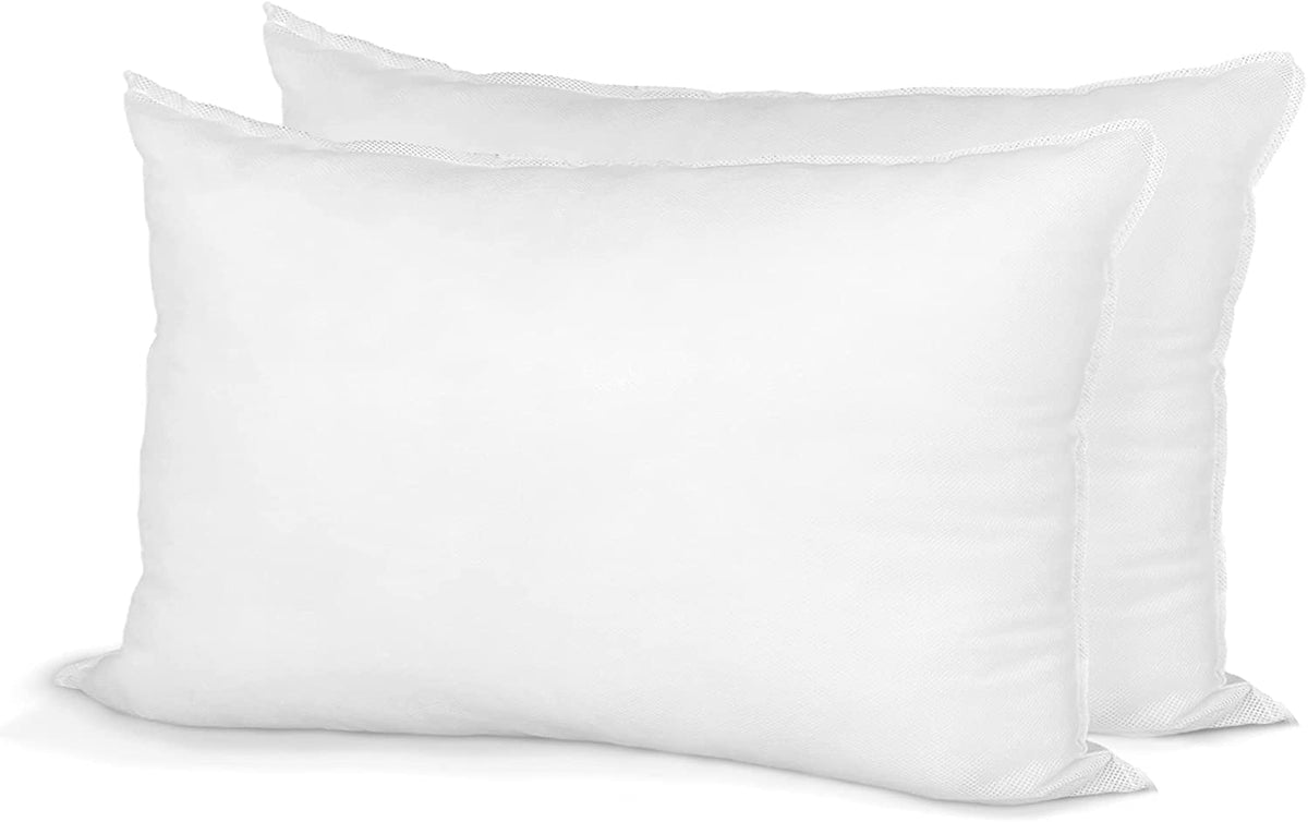 Hometex Canada Pillow Insert 13 ' X 21 ' Polyester Filled Standard Cover (2 Pack) White