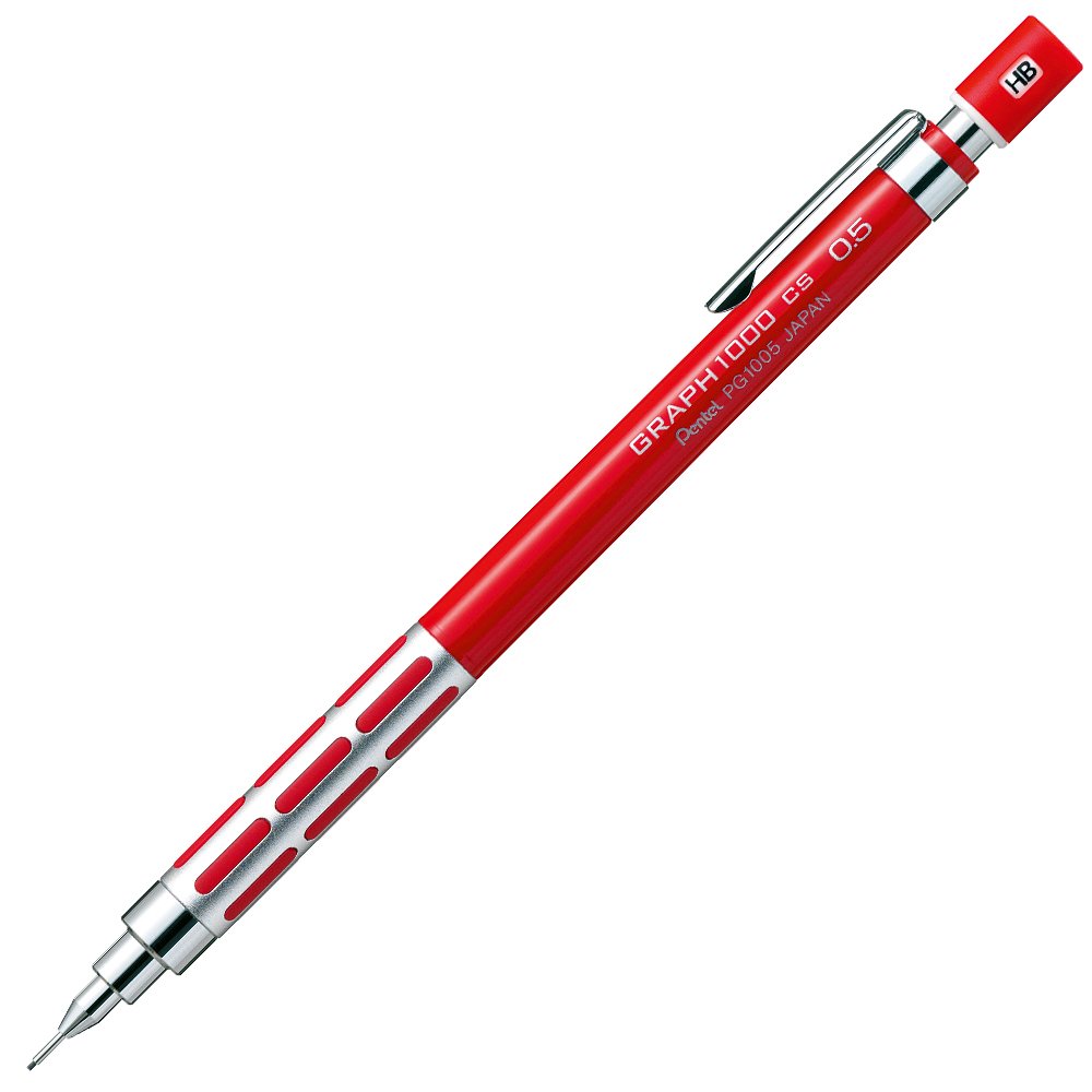 Pentel Graph-1000Cs Xpg1005Csb Mechanical Pencil, Red
